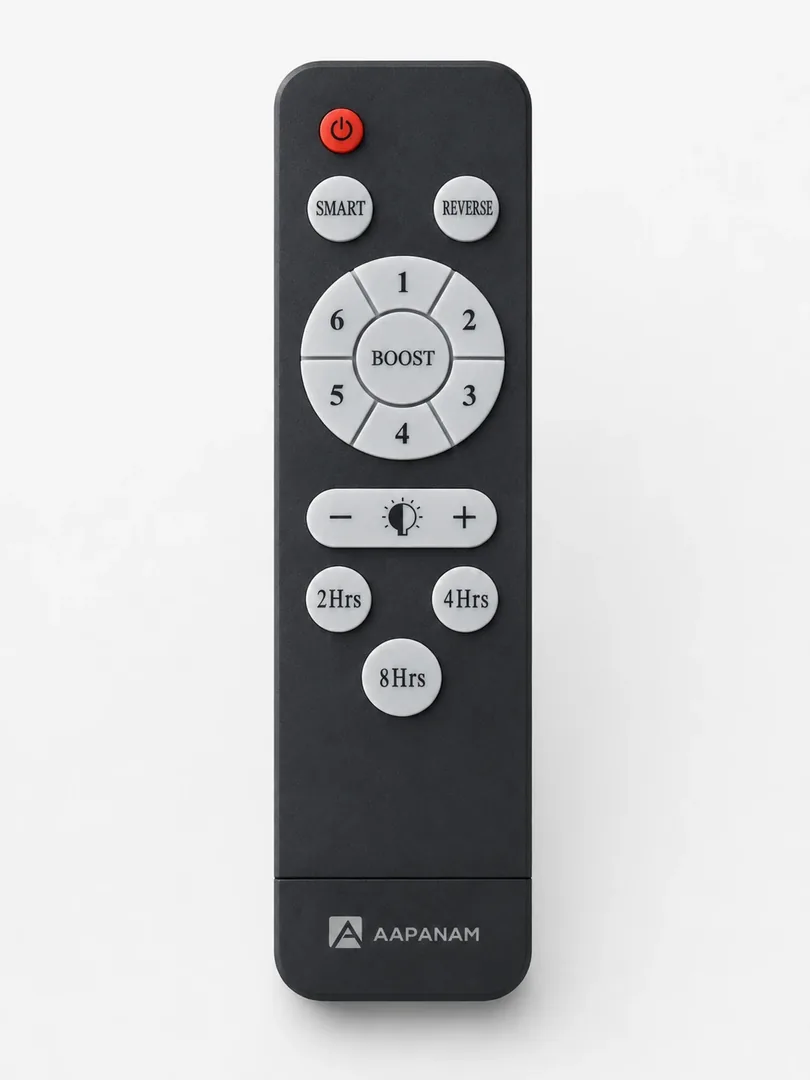 Aapanam Aapanam BLDC Ceiling Fan with 5 Years Warranty โ Vixa Pro Glow Pearl White 1200mm with RF Remote โ view 2