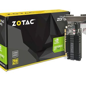 Graphics card Zotac GeForce GT 710 2 GB GDDR3,  ZOTAC NVIDIA GeForce GT 710 2 GB DDR3 Graphics Card (Black) -ZT-71310-10L