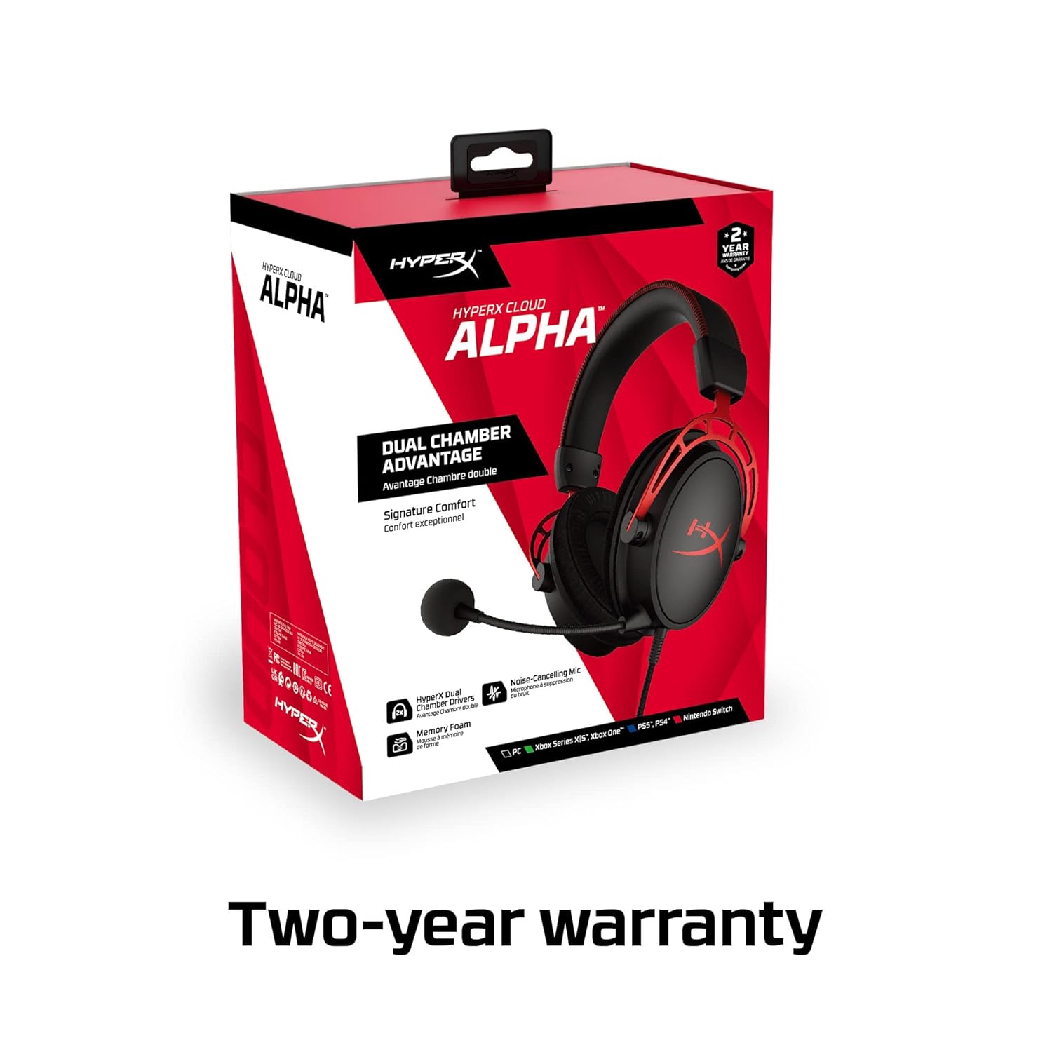 HyperX Cloud Alpha Pro Gaming Headset Red HyperX Over Ear Headphones