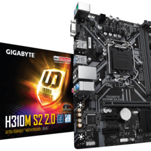 Gigabyte H310M S2 2.0 Ultra Durable Motherboard (Black)