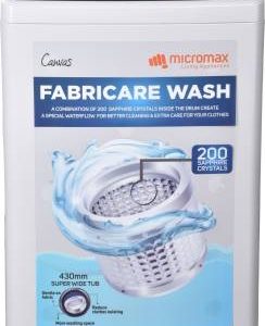 Micromax 6.5 kg Fabricare Wash Fully Automatic Top Load Grey
