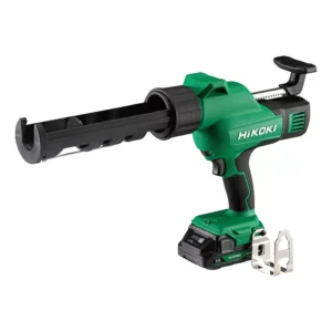 Features Brand Name : HiKOKI Weight : 2.3 Kg (with BSL1820M Battery and 300ml Holder) Type of Product : Cordless Caulking Gun Color : Green and Black Model No : AC18DA Dimension : 482 x 82 x 280 mm