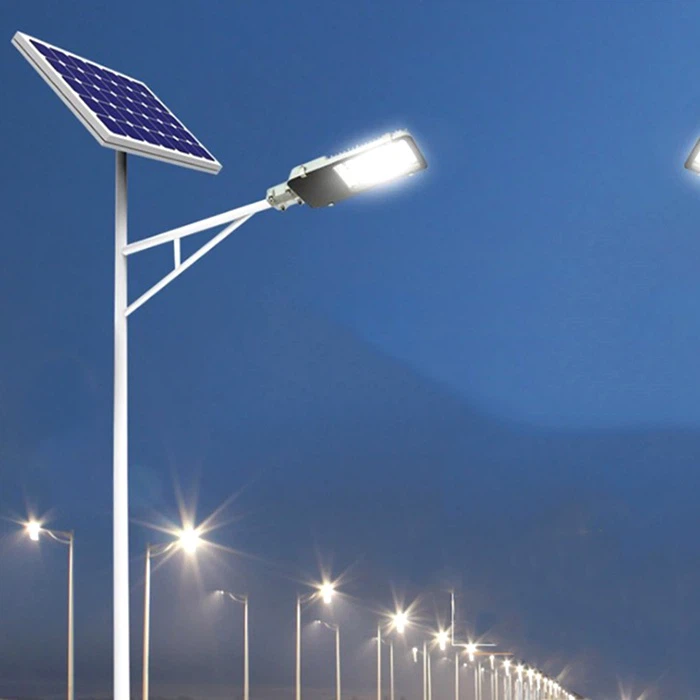 Solar Powered Street Light with Pole