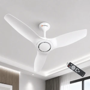 Aapanam Vixa Pro Pearl White BLDC ceiling fan with RF remote