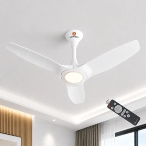 Aapanam Vixa Pro Glow Pearl White BLDC ceiling fan with RF remote